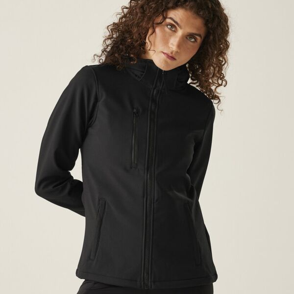 Women's venturer 3-layer hooded softshell jacket Thumbnail
