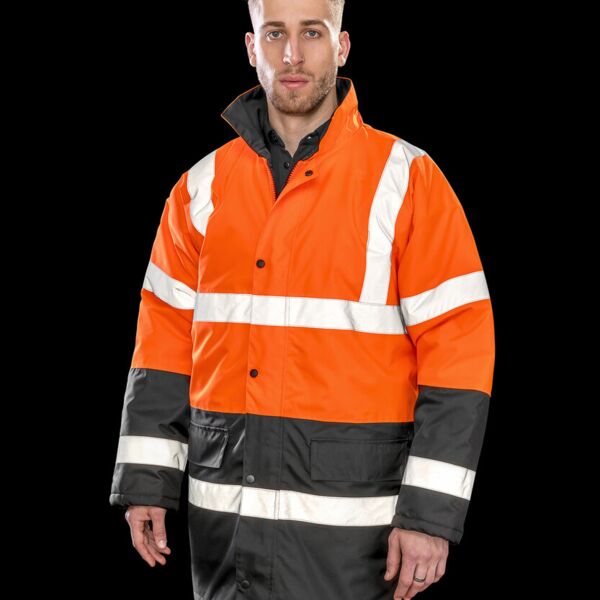 Motorway two-tone safety coat Thumbnail