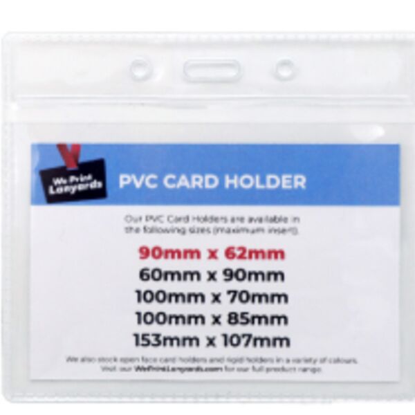 PVC Card Holder 60x90mm Landscape Thumbnail